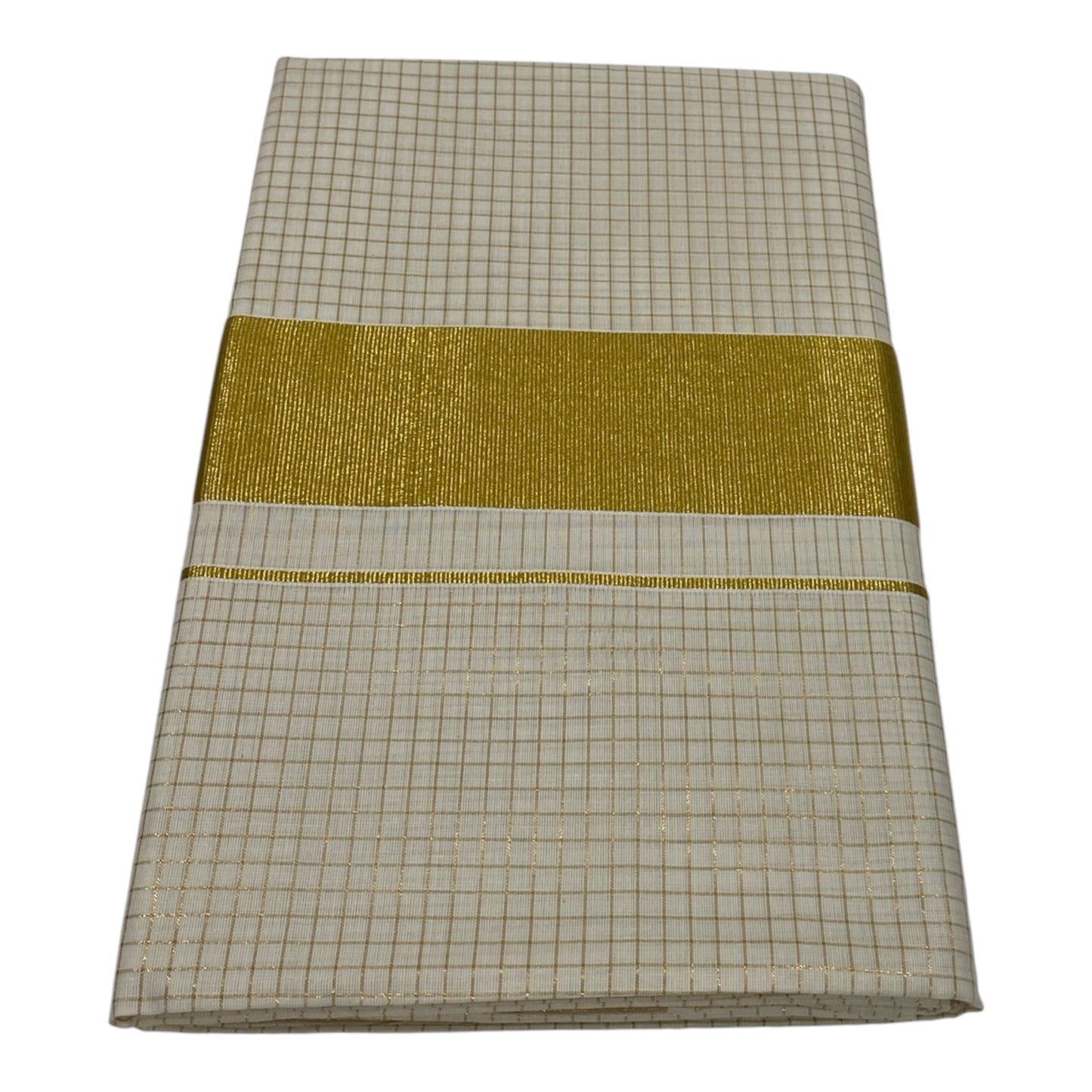 Premium Onam Saree with Elegant Micro Check Pattern