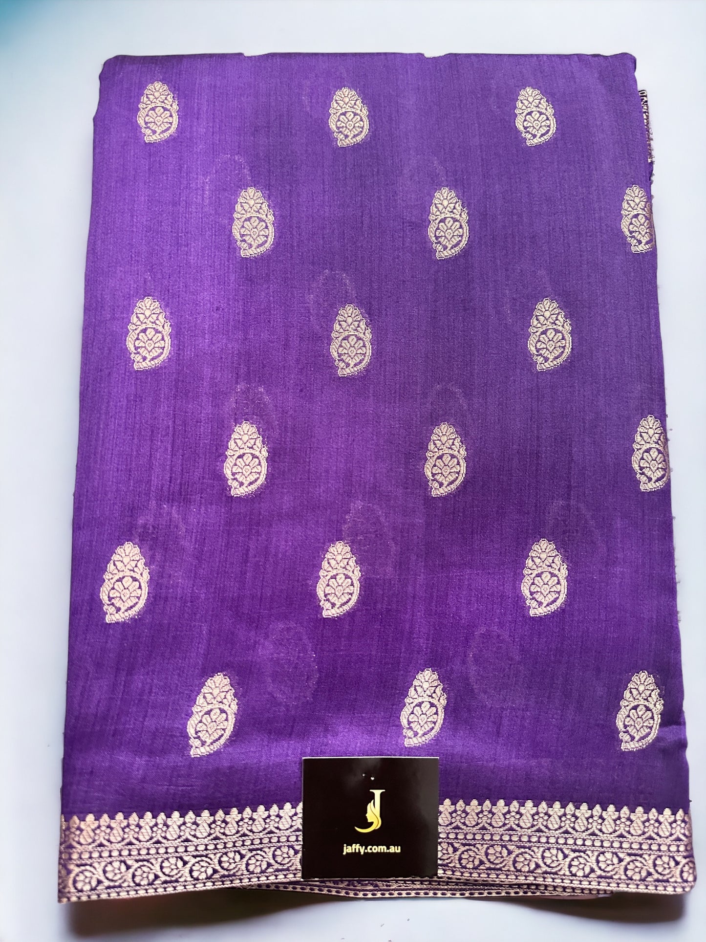 Chiniya Katan Silk Saree With Antique Zari Works | Royal Purple