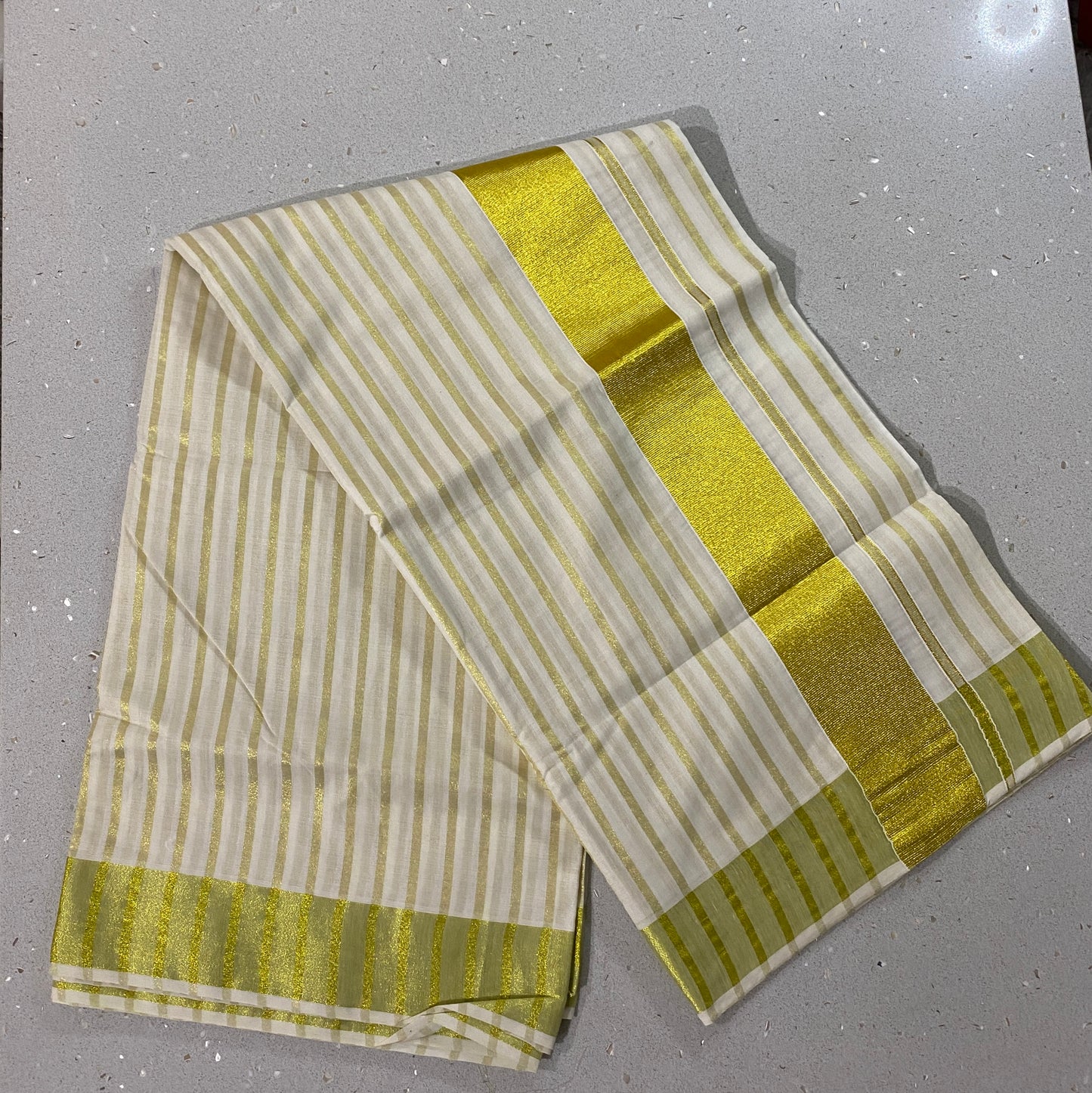 Kerala Set Saree With Thick Lines | Onam Saree