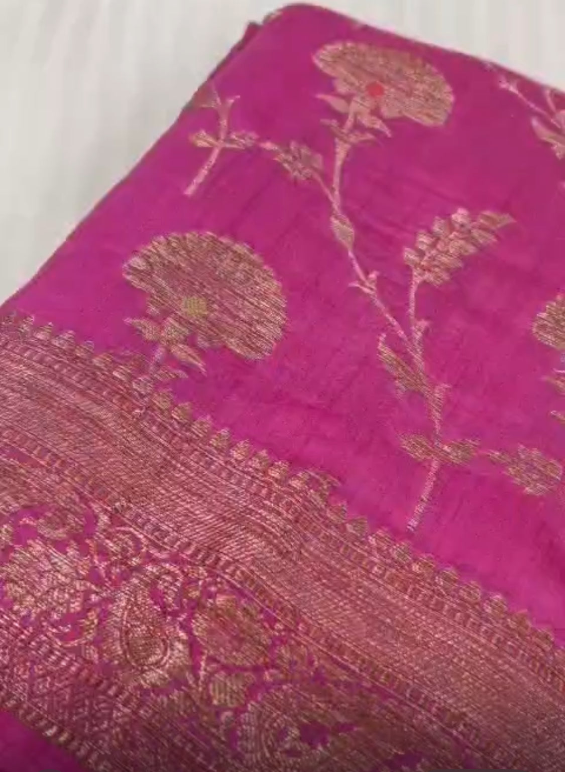 Purple Silk Munga Saree