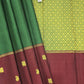 Pure Kanchipuram Silk Saree With Ganga Jamuna Border| 1g Gold Zari | Silk Mark Certified