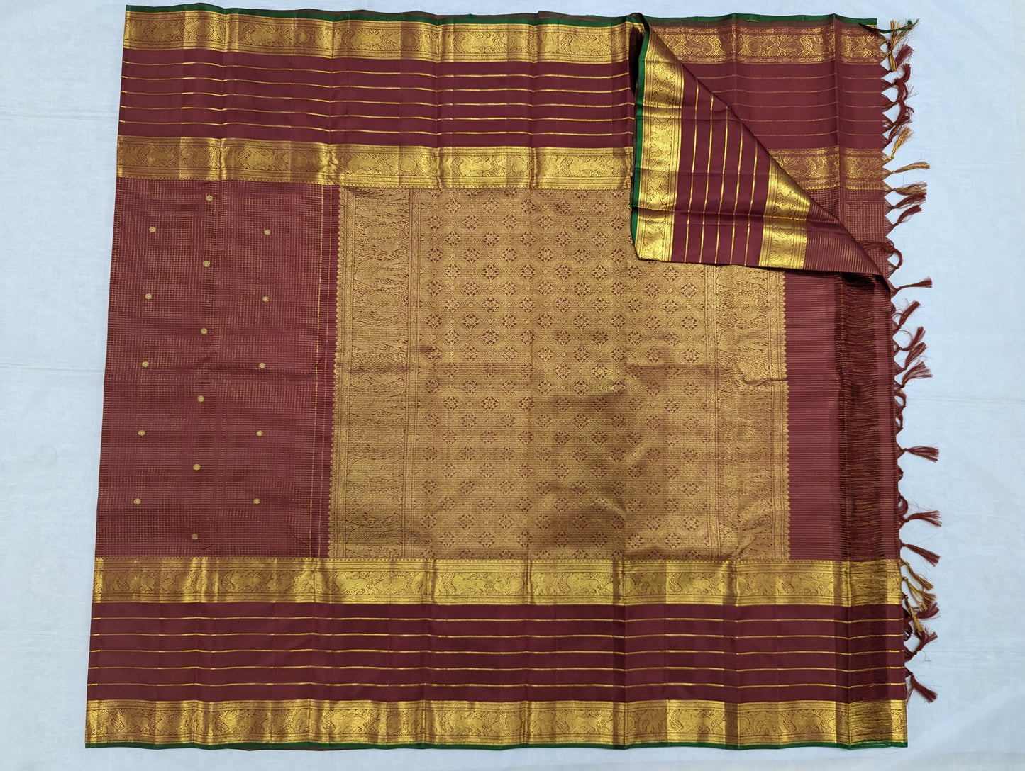 Pure Kanchipuram Silk Saree | 1G Zari | Silk Mark Certified