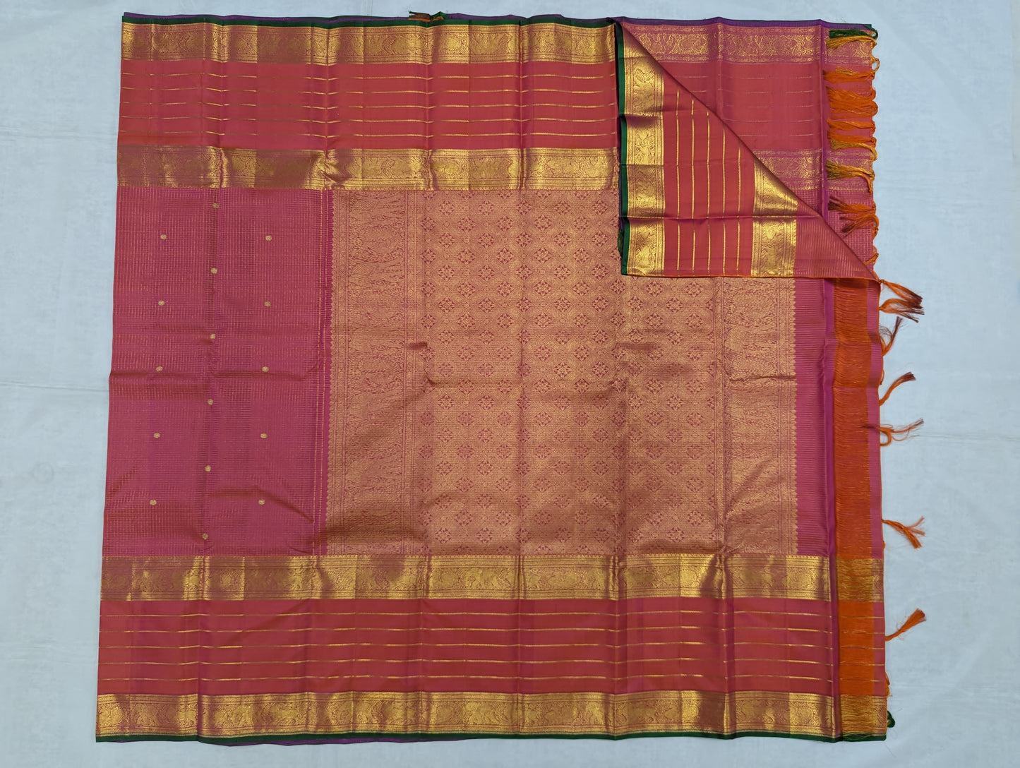 Pure Kanchipuram Silk Saree | 1G Zari | Silk Mark Certified