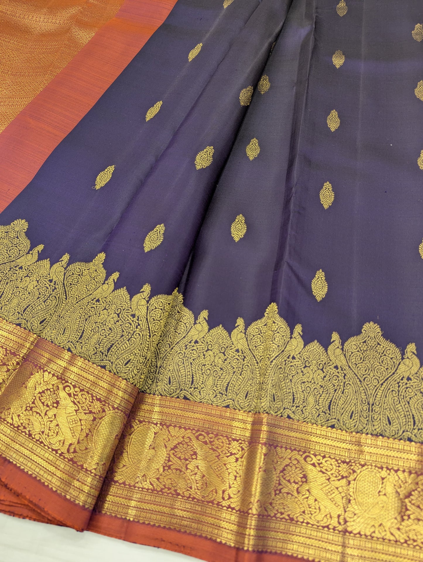 Pure Kanchipuram Silk Saree | 1G Zari | Silk Mark Certified