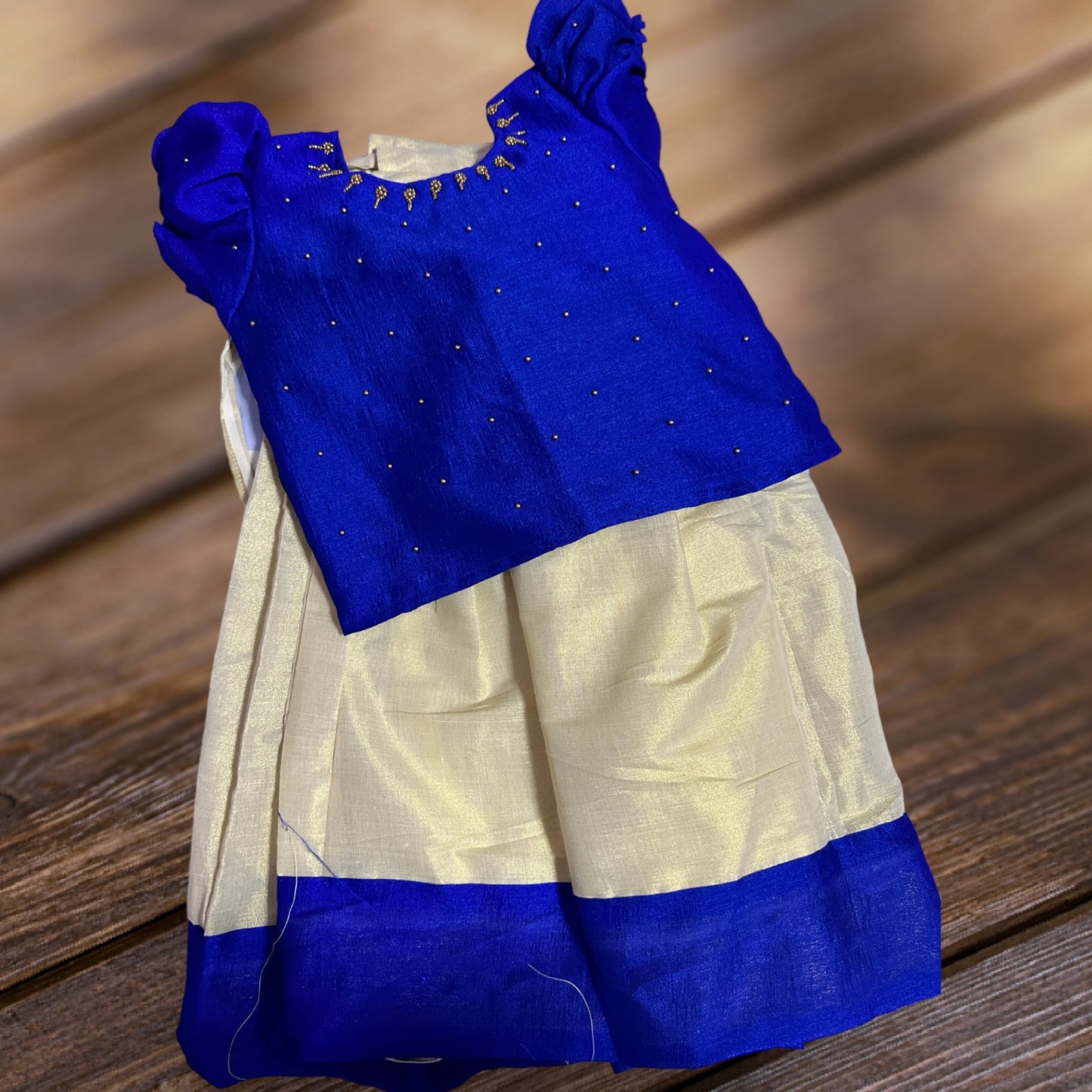 Kids Onam Skirt Set - Stitched