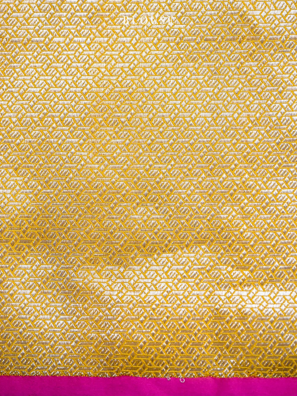 Yellow Satin Tanchoi Handloom Banarasi Saree