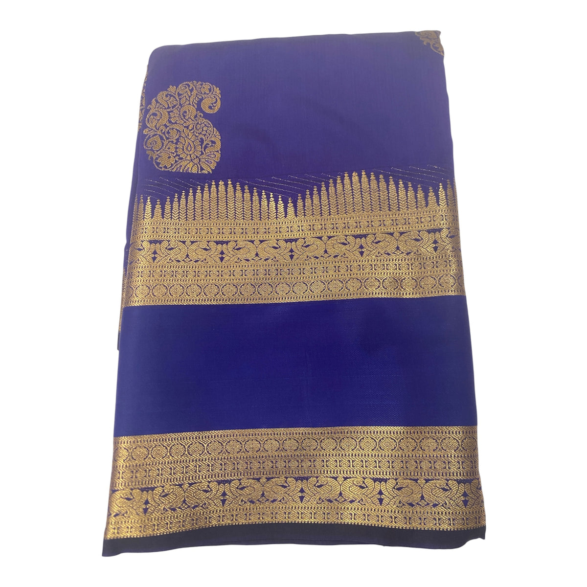 Kanchi Fancy Semi Silk Saree | Royal Blue Saree
