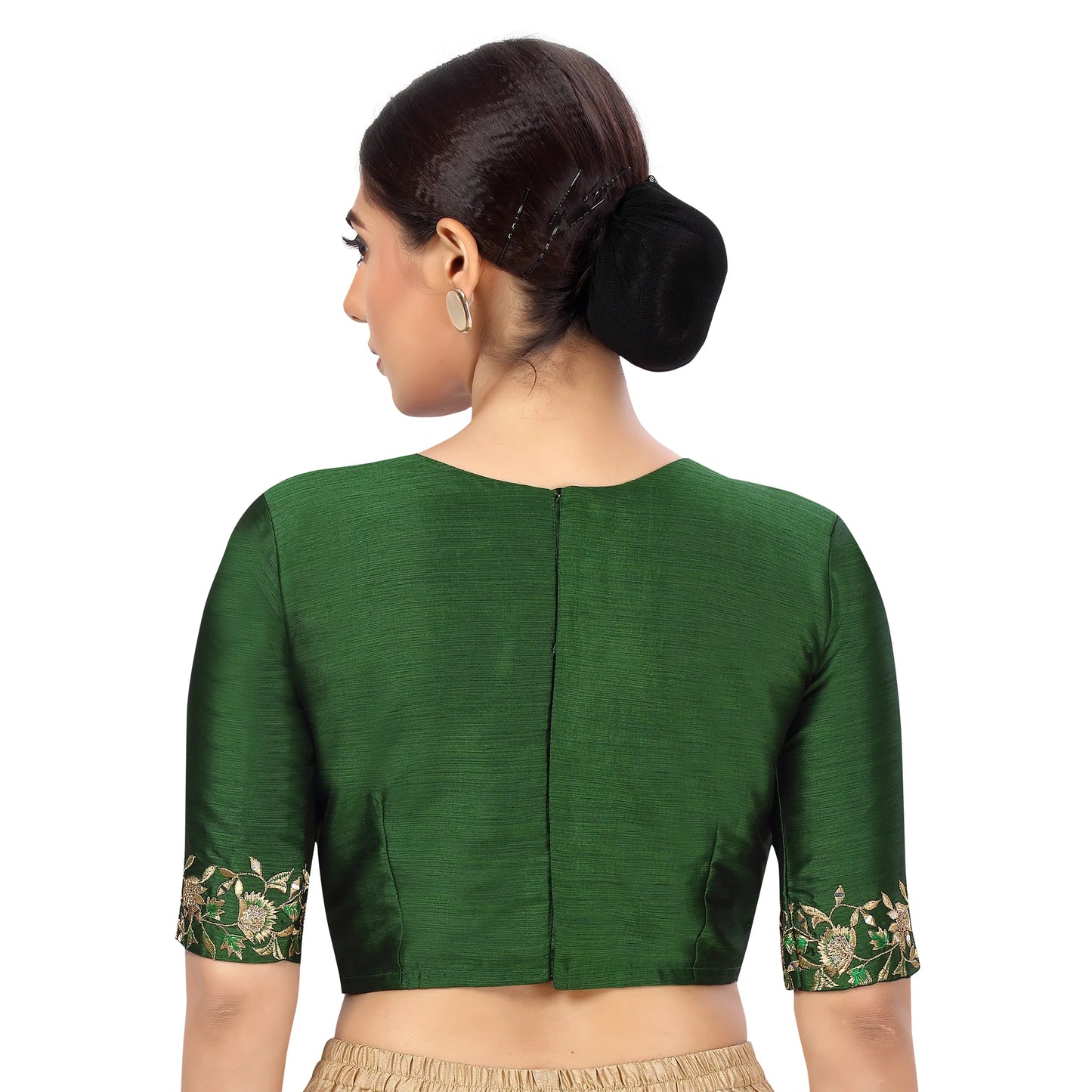 Embroidered Blouse  - Green