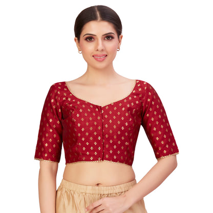 Banarasi Polyester Brocade Festive Blouse