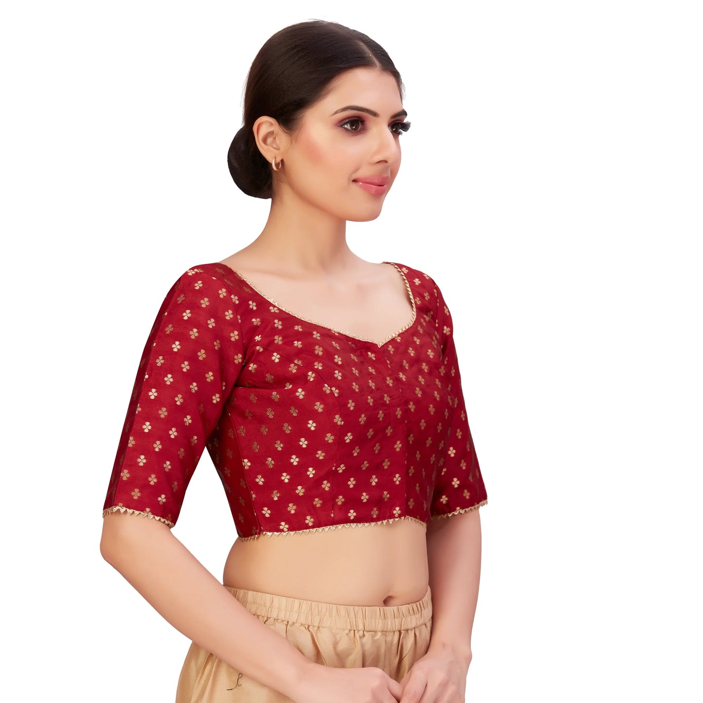 Banarasi Polyester Brocade Festive Blouse