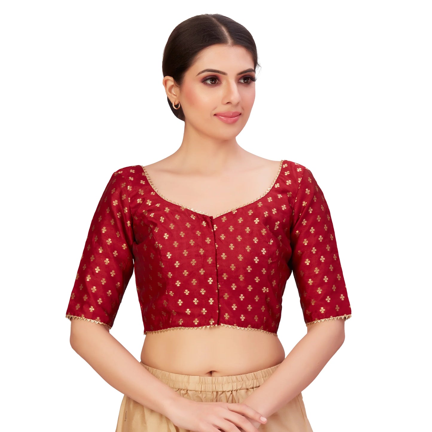 Banarasi Polyester Brocade Festive Blouse