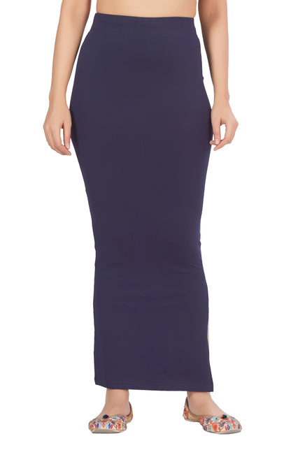 Women’s Navy Blue Cotton Saree Shapewear Petticoat