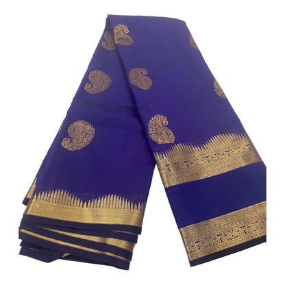 Kanchi Fancy Semi Silk Saree | Royal Blue Saree