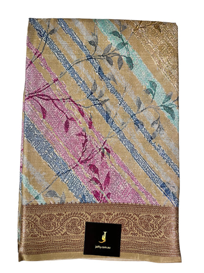 Trendy Pure Tussar Silk Saree With Antique Zari Works | Silk Mark Certified