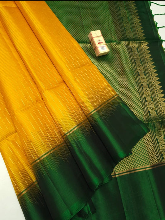 Handloom Pure Soft Silk Saree in DYE & DYE | Silk Mark Certified
