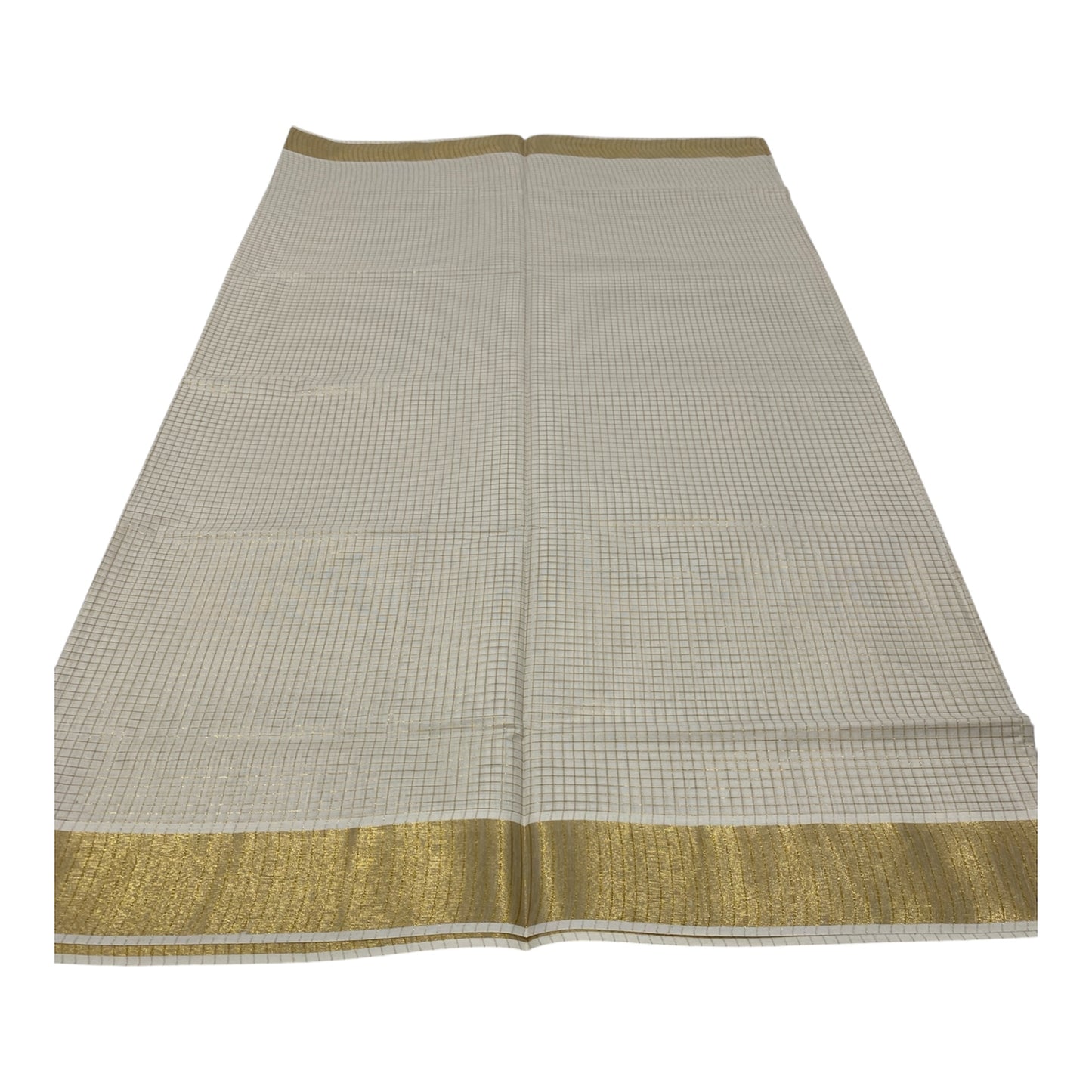 Premium Onam Saree with Elegant Micro Check Pattern