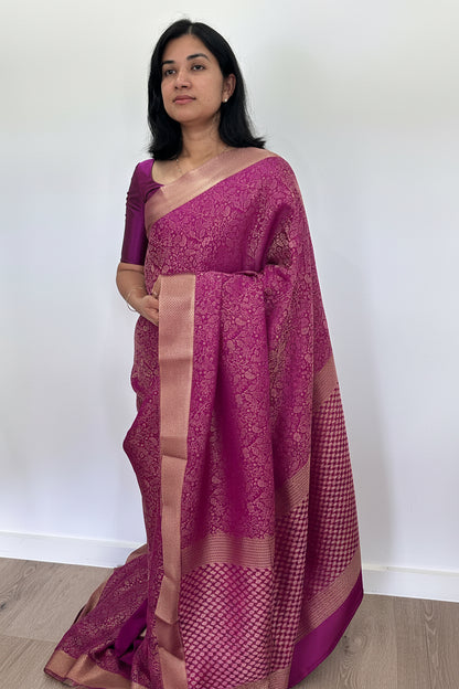 Handloom Pure Mysore Silk Saree – Lightweight Elegant Silk Saree | Australia