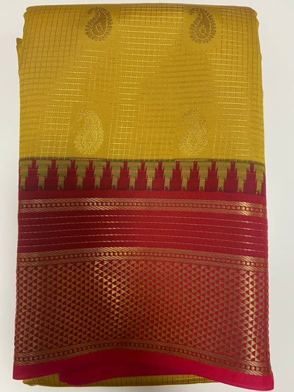 Kanchi Fancy Semi Silk Saree