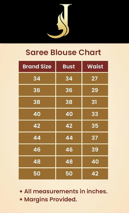 Plain Silky Saree Blouse - Dark Gold