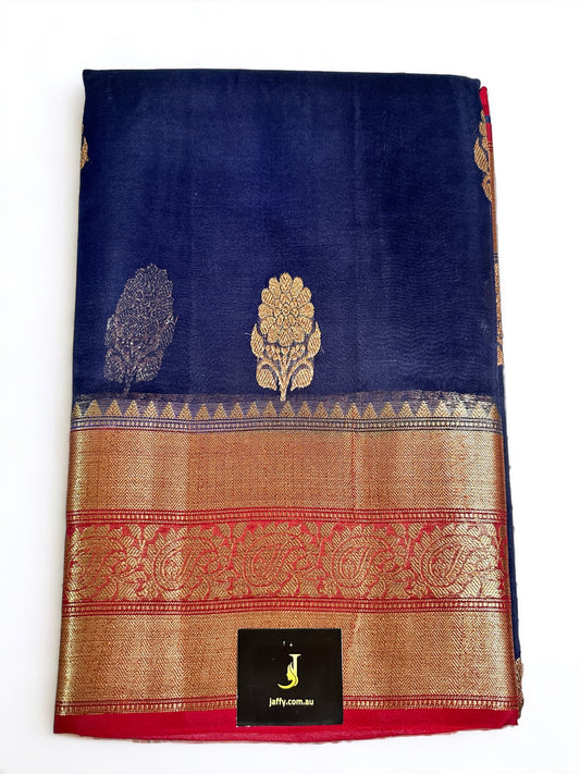 Banarasi Pure Kora Organza Silk Saree With Antique Zari | Silk Mark Certified