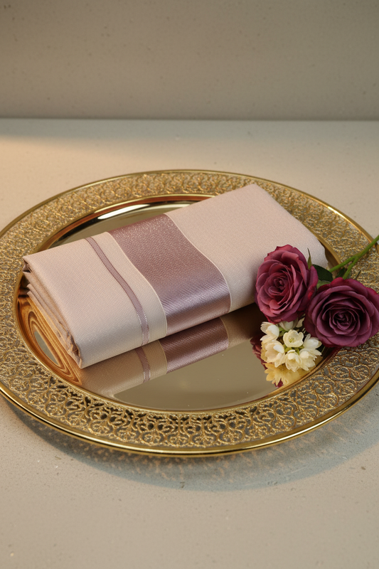 Rose Copper Tissue Set Saree | Onam Saree