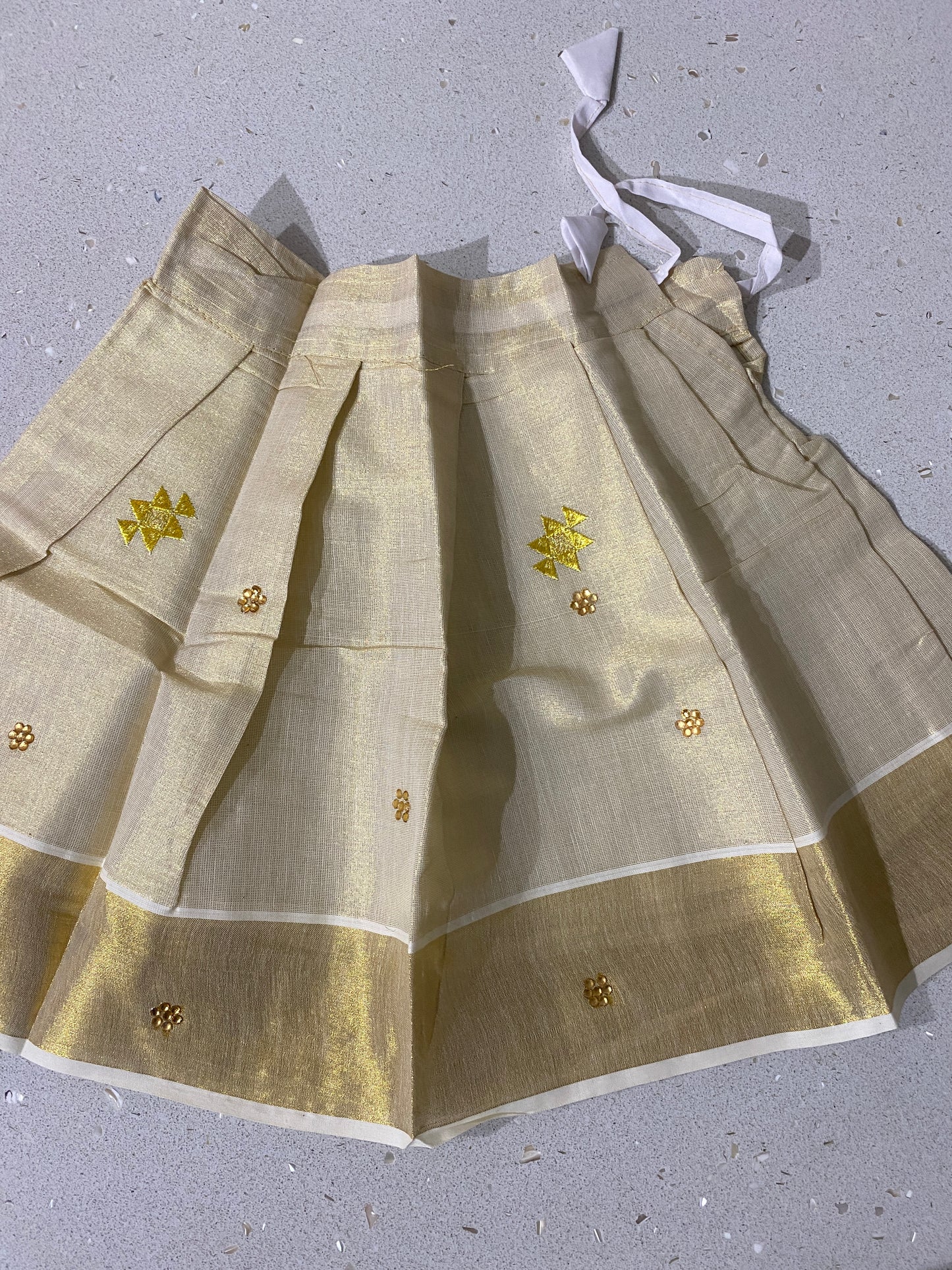 Onam Skirt Set For Babies