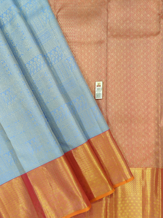 Pure Kanchipuram Silk Saree | 1g Gold Zari | Silk Mark Certified