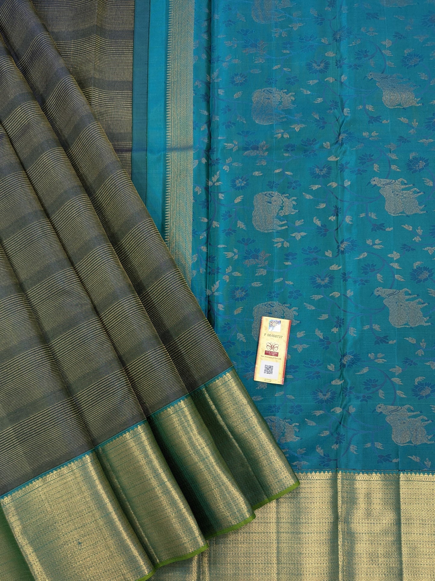 Pure Kanchipuram Silk Saree | 1G Zari | Silk Mark Certified