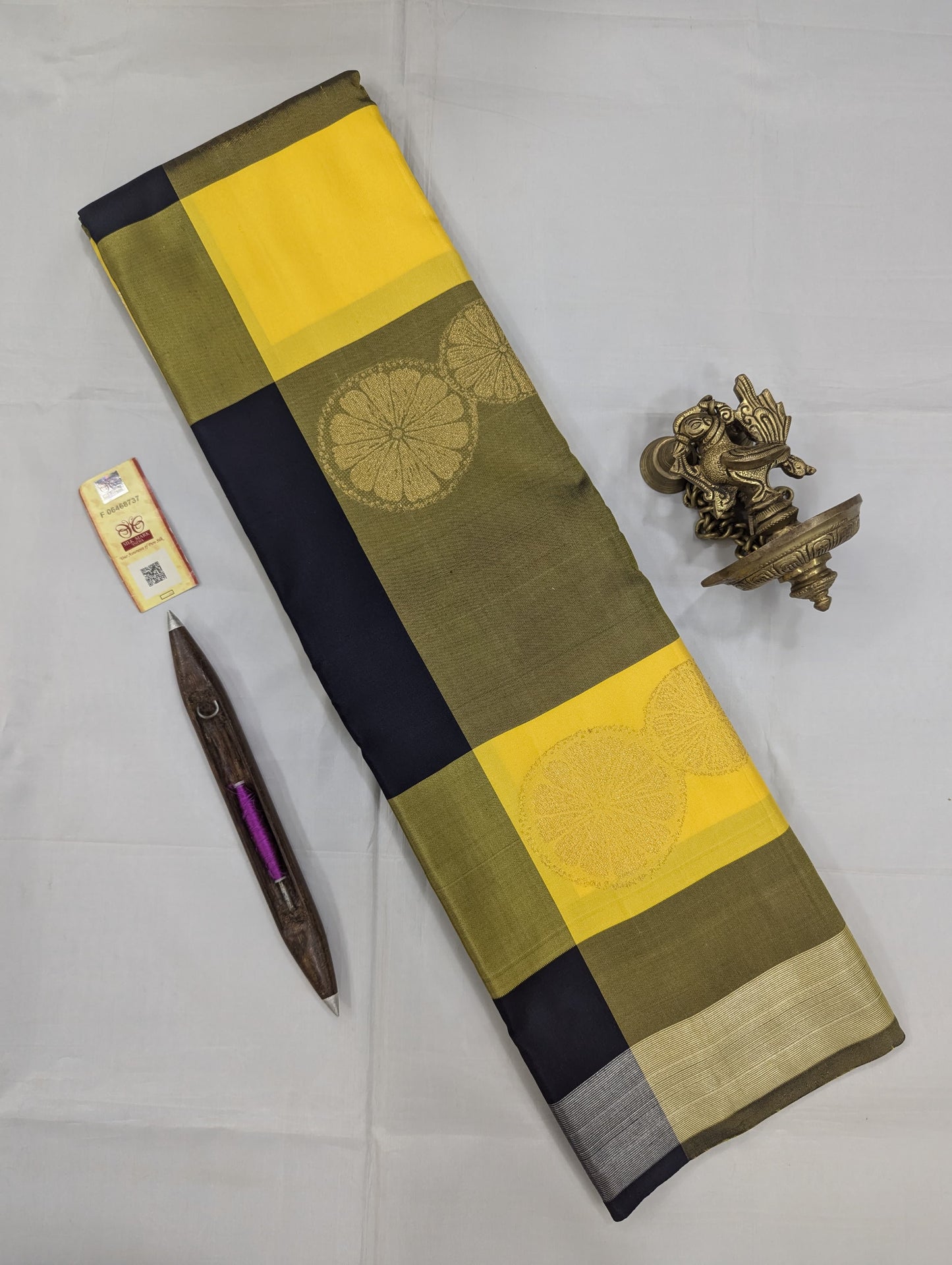 Pure Kanchipuram Silk Designer Saree | 1G Zari | Silk Mark Certified