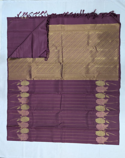 Pure Kanchipuram Silk Designer Saree | 1G Zari | Silk Mark Certified