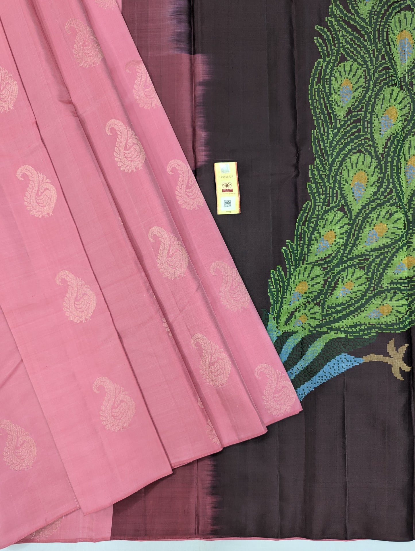 Pure Kanchipuram Silk Designer Saree | 1G Zari | Silk Mark Certified