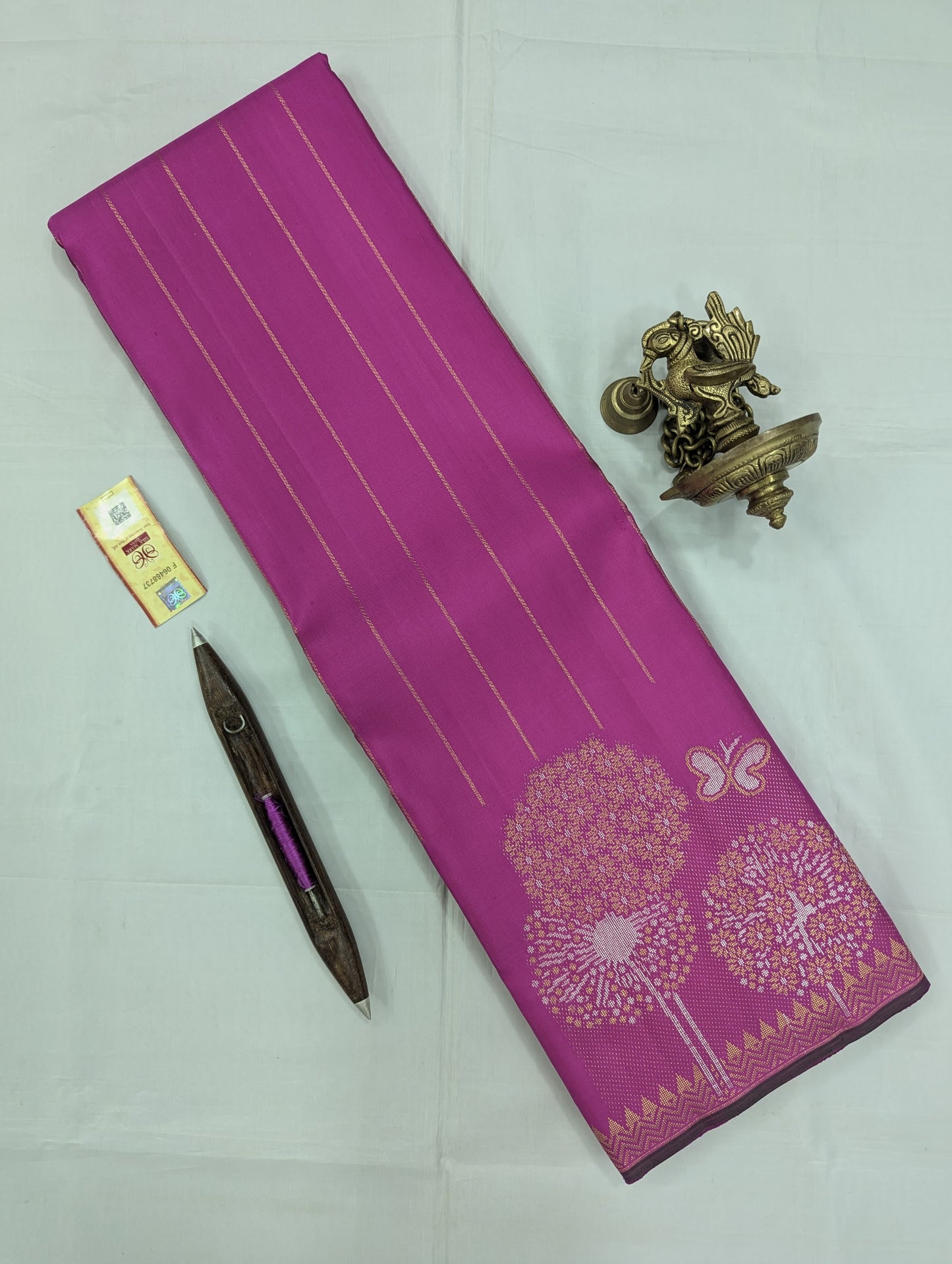 Pure Kanchipuram Silk Designer Saree | 1G Zari | Silk Mark Certified