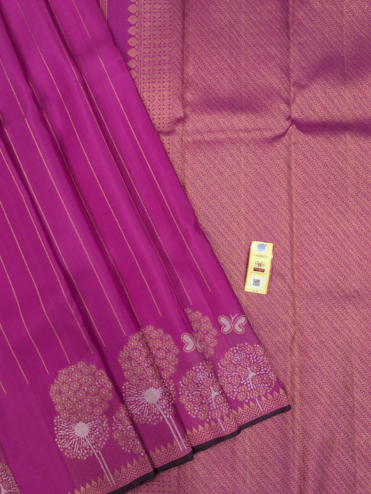 Pure Kanchipuram Silk Designer Saree | 1G Zari | Silk Mark Certified