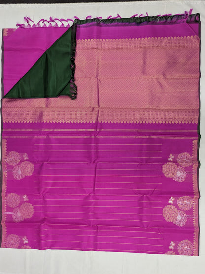 Pure Kanchipuram Silk Designer Saree | 1G Zari | Silk Mark Certified