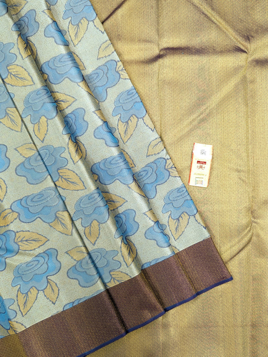 Pure Kanchipuram Silk Designer Saree | 1G Zari | Silk Mark Certified