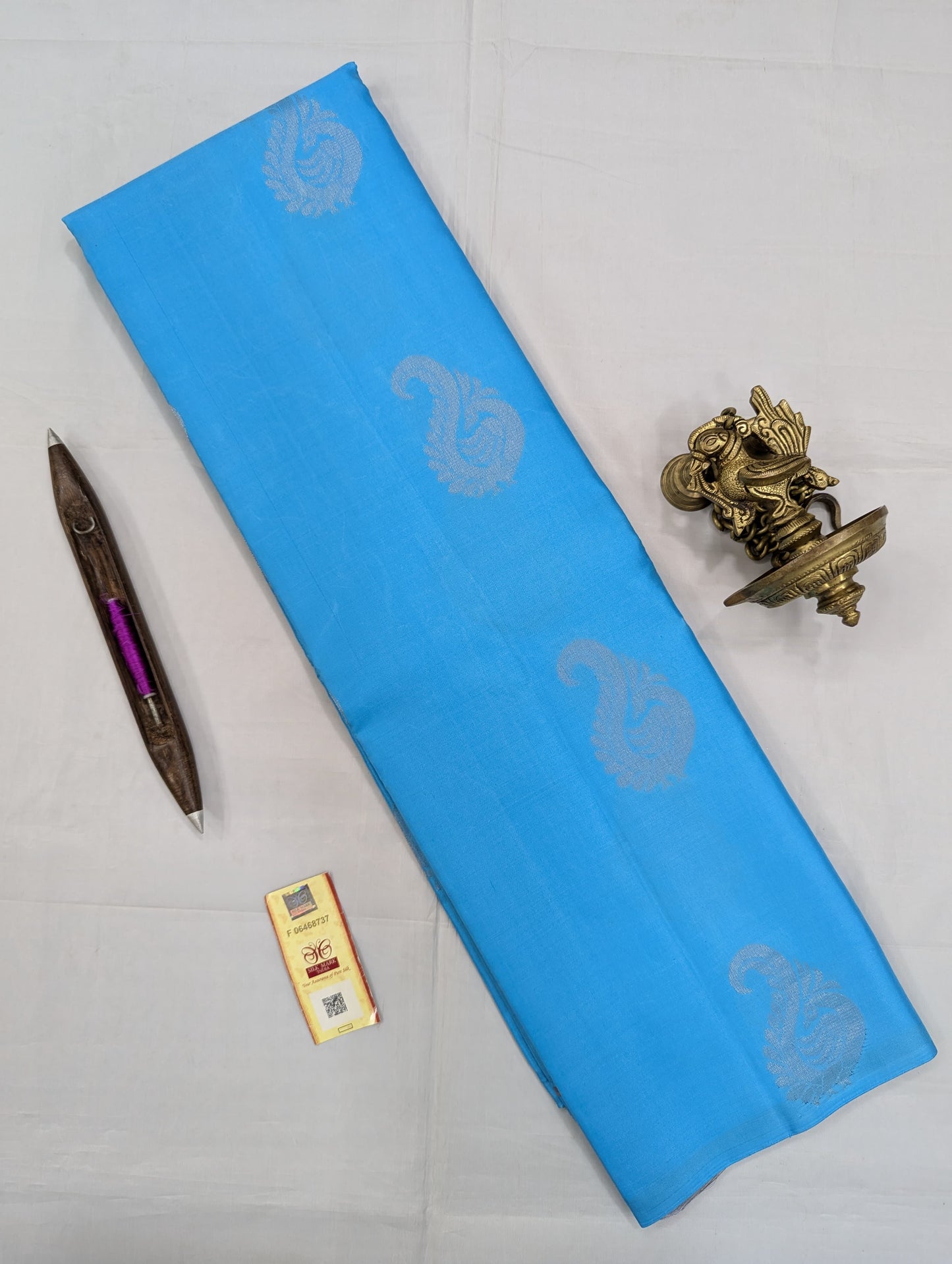 Pure Kanchipuram Silk Saree | Peacock Weave Pallu | 1G Zari | Silk Mark Certified