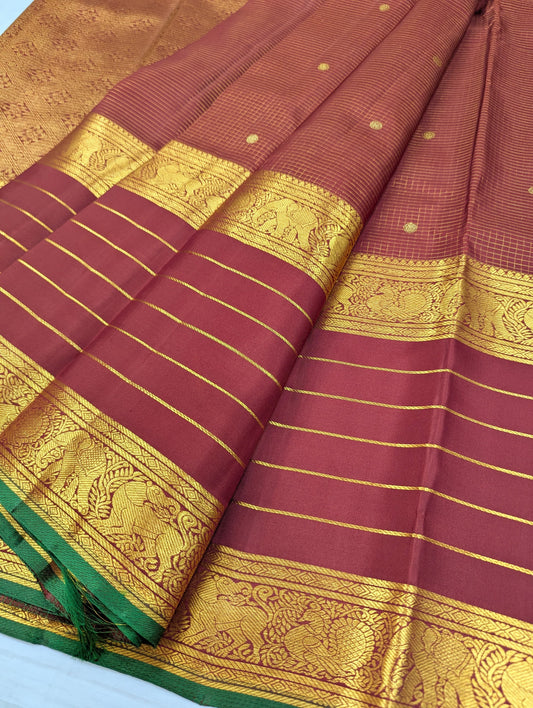 Pure Kanchipuram Silk Saree | 1G Zari | Silk Mark Certified