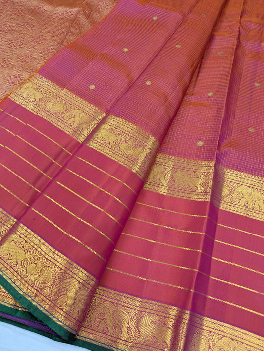 Pure Kanchipuram Silk Saree | 1G Zari | Silk Mark Certified