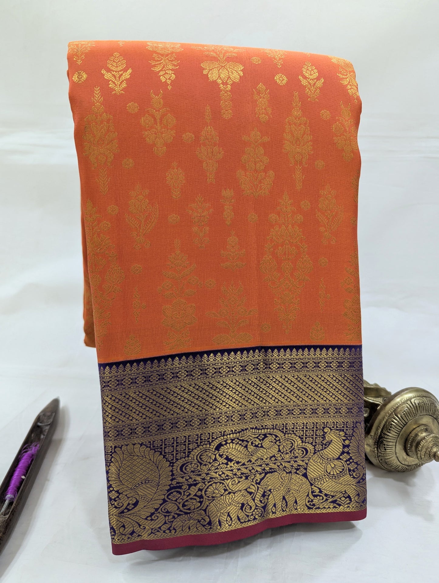 Pure Kanchipuram Silk Saree | 1G Zari | Silk Mark Certified