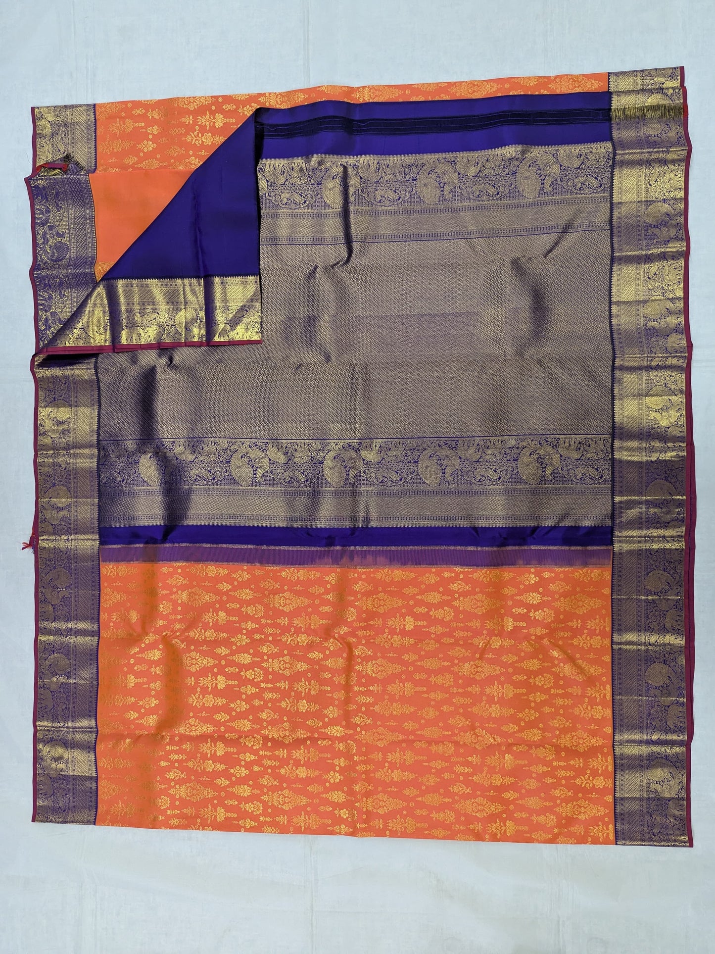 Pure Kanchipuram Silk Saree | 1G Zari | Silk Mark Certified