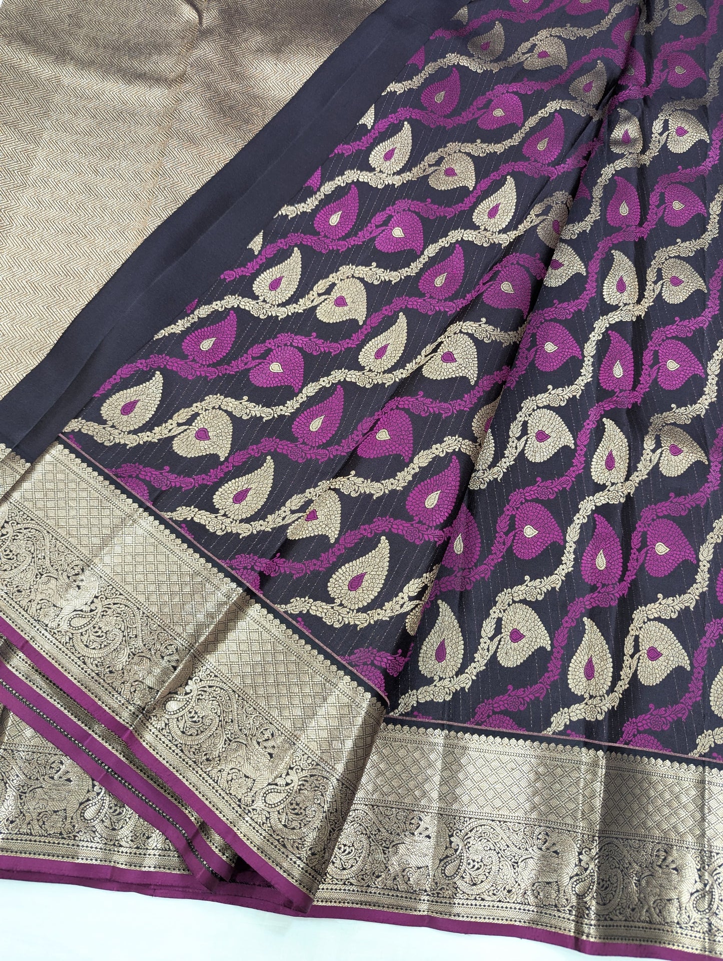 Pure Kanchipuram Silk Saree | 1G Zari | Silk Mark Certified