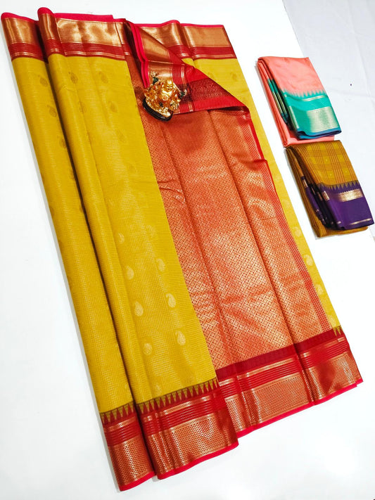 Kanchi Fancy Semi Silk Saree