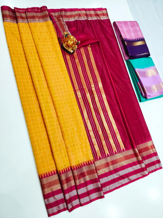Kanchi Fancy Semi Silk Saree