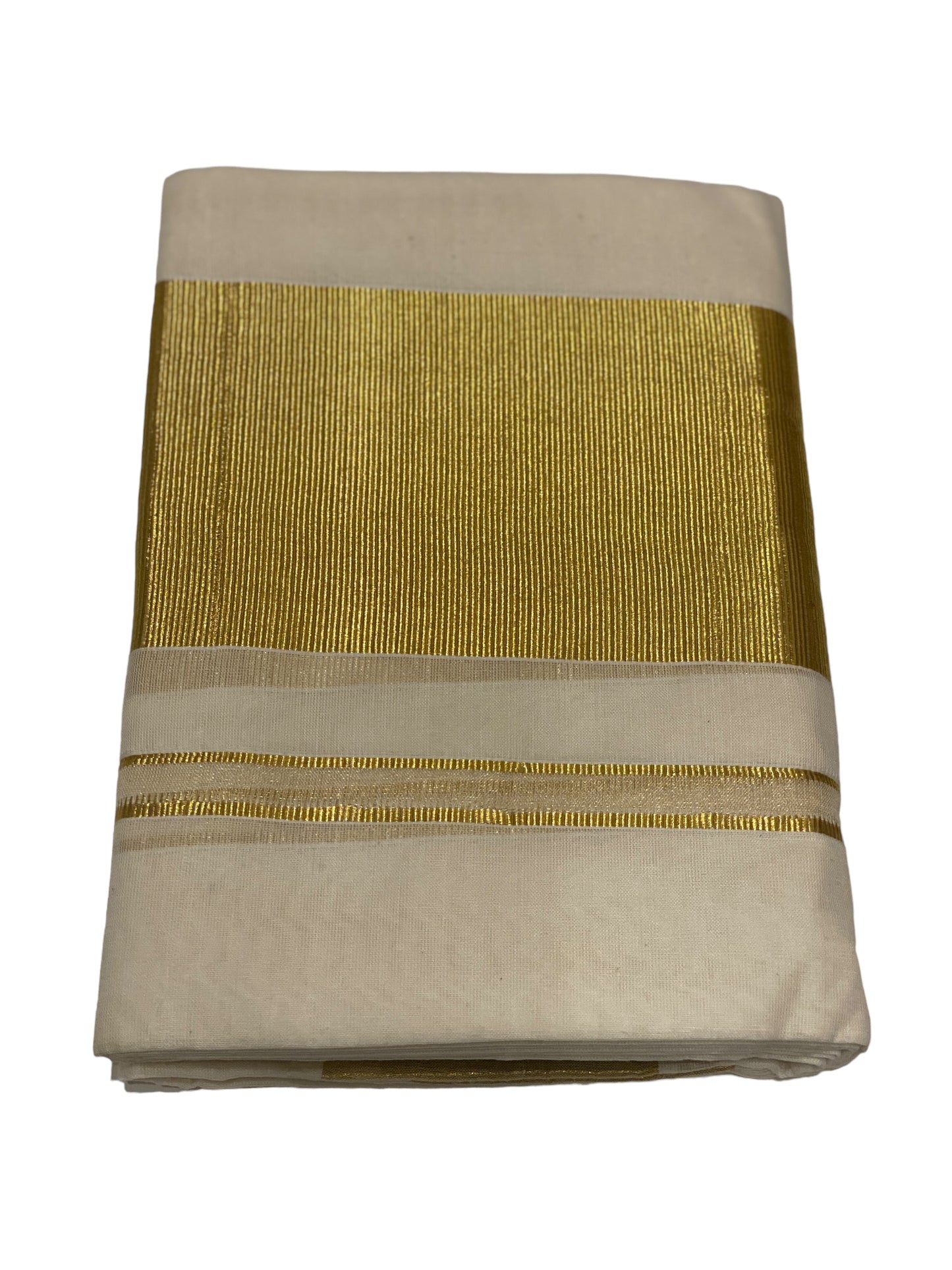 Cotton Set Mundu With 4Inch Kara