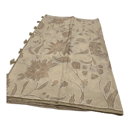 Fancy Kota Saree in Off White with Kantha Applique Work