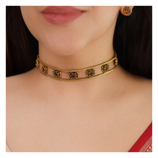 floral-choker-set-antique-gold-tone-with-red-and-green-stone-detail-front-01.jpg