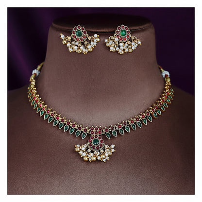 floral-short-necklace-set-antique-gold-tone-with-tourmaline-and-green-stone-detail-image-2-02.jpg