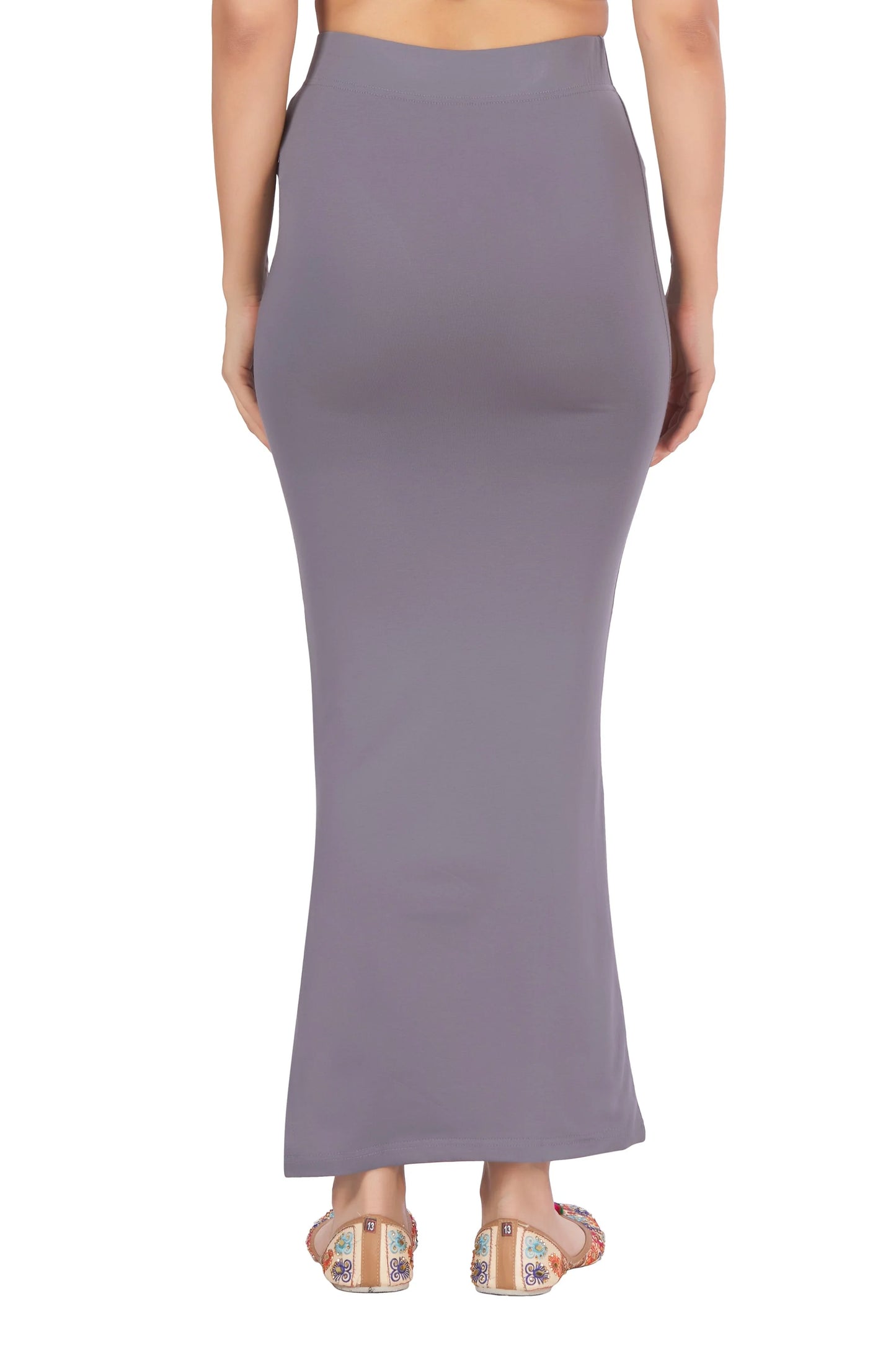 Women’s Grey Cotton Saree Shapewear Petticoat