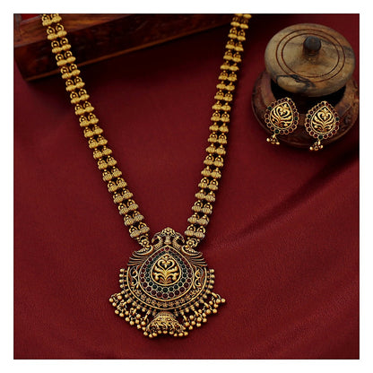 long-haram-necklace-set-antique-gold-tone-with-red-and-green-stone-detail-image-2-02.jpg