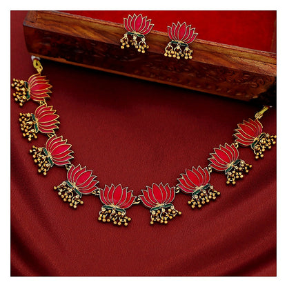 lotus-necklace-set-antique-gold-tone-with-pink-enamel-detail-image-4-04.jpg